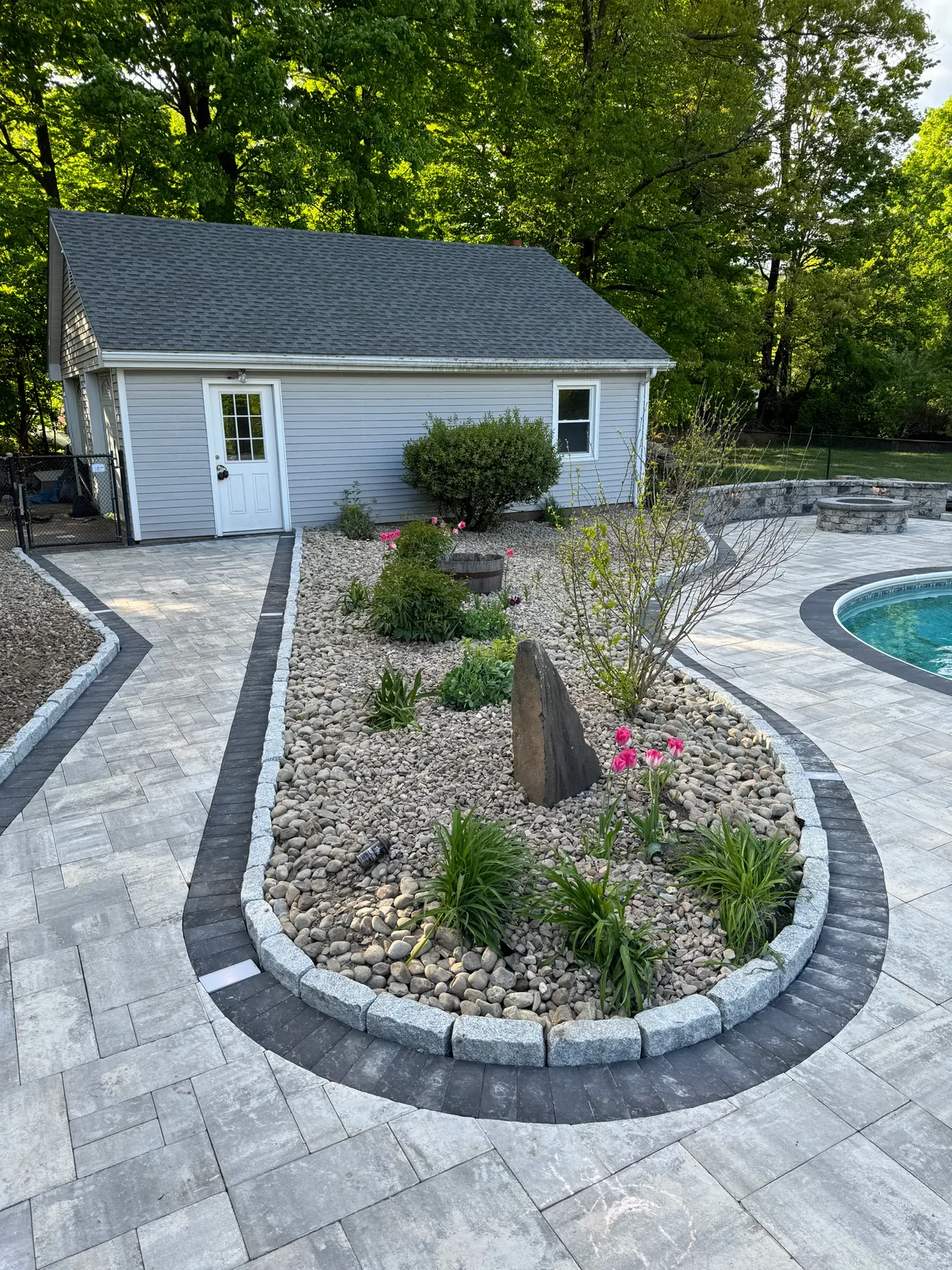 Pool Landscaping — Stone & Scappes, Hartford County CT